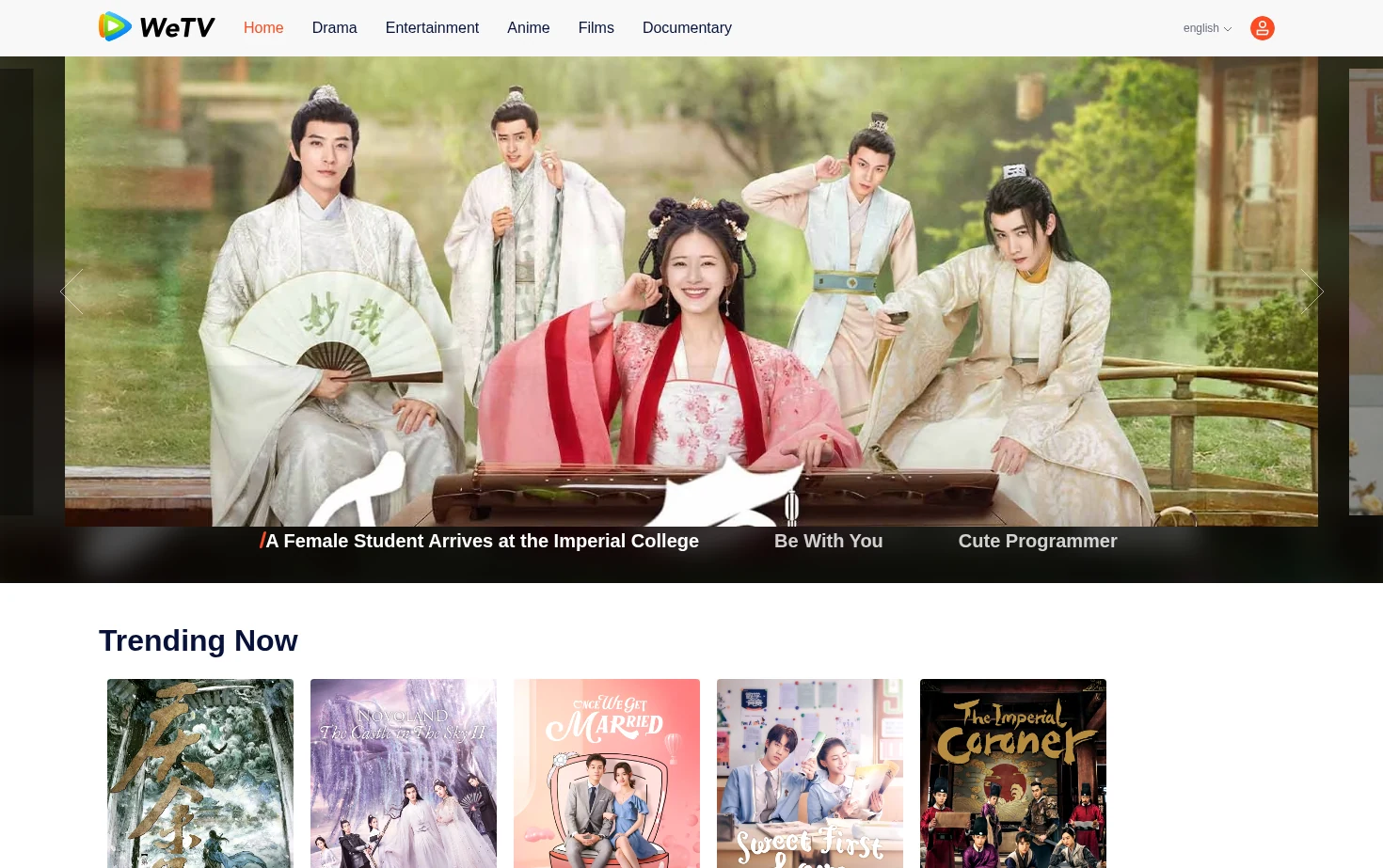 WeTV 页面快照